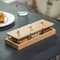 Basicwise Set of 3 Square Glass Jars with Bamboo Lids and Wooden Tray - Rectangular Charcuterie, Snack QI004711.3 - alternate 8