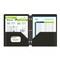 C-Line Products 8-1/2" x 11" Black Two-Pocket 3-Hole Punch Heavyweight Poly Portfolio Folder, 25EA/BX, 6BX/CT 33931-BX - alternate 4