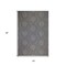 Homeroots 5' X 8' Gray and Blue Geometric Stain Resistant Indoor Outdoor Area Rug 531616 - alternate 8