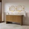 James Martin Vanities Hudson 60" Double Vanity, Honey Oak w/ 3 CM Tajnar Eclos Top 435-V60D-HNO-3TJR - alternate 7