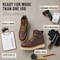 Handpoint Mens 6 in Soft Toe Work Boots-Water Resistant Brown Leather Safety Boots, EH Rated, 7 HVB305-D-7 - alternate 6