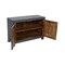 Homeroots 30in Gray Distressed Solid Wood Textured Door Accent Cabinet With Two Doors 557029 - alternate 7