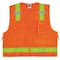Ergodyne Safety Vest, Surveyor, Zip, PT, Cl 2, Or, L/XL 8250ZHG - alternate 1