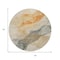 Homeroots 8' Orange And Gray Round Abstract Washable Indoor Outdoor Area Rug 631841 - alternate 6