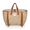 Picnic Time Family Of Brands Hermosa Woven Beach Cooler Bag, Beige with Brown Accents 530-00-187-000-0 - alternate 1