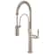Brizo Litze Semi-Professional Kitchen Faucet, Knurled Handle Stainless 63343LF-SS - alternate 1