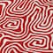 Homeroots 5' X 8' Red And Ivory Abstract Washable Indoor Outdoor Area Rug 599749 - alternate 7