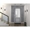 Vdomdoors Front Exterior Prehung FiberGlass Door Frosted Glass / Manux 8422 Grey Ash / Office Commercial and MANUX8422EXD-SS-W36 x H80-LH - alternate 3