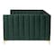 Baxton Studio Oksana Glam and Luxe Emerald Green Velvet and Gold Metal Full Daybed 257-14138-ZORO - alternate 7