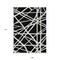 Homeroots 9' X 12' Black And Ivory Geometric Washable Indoor Outdoor Area Rug 600424 - alternate 8