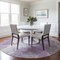 Homeroots 8' Lavender And Ivory Round Abstract Washable Indoor Outdoor Area Rug 617784 - alternate 8