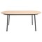 Leisuremod 70.9 in W, 29.5 in L, Manufactured Wood/Steel/Velvet, Natural Wood/Brown TT70-CNW18-BR - alternate 10