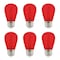 Westinghouse 2W 40W Eq. Red S14 Filament LED Light Bulb, Medium Base, 6PK 5332020 - alternate 1
