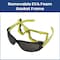 Interstate Safety Full-Seal Safety Glasses with Smoke Mirror Lens and Removable EVA Foam Gasket, Yellow, 10PK 40255-BX - alternate 8