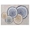 Homeroots 2' X 3' Beige Blue and Gold Faux Bois Washable Non Skid Indoor Outdoor Area Rug 564392 - alternate 6