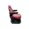 Uni Pro 1061 Air Suspension Seat, 12-Volt, Red Vinyl 8553 - alternate 8