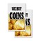 Signmission We Buy Coins, Vinyl Decals Only 24 Inch x 36 Inch, Vinyl Decal, 2PK DSB-2436-2PACK-We Buy Coins - alternate 1
