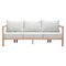 Homeroots 79" Gray Polypropylene Sofa 667665 - alternate 1