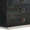 Homeroots 63" Black Six Drawer Shagreen Faux Croc Double Dresser 284153 - alternate 4