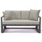 Leisuremod Chelsea Black Sectional With Adjustable Headrest & Coffee Table With Beige Cushions CSLBL-80BG - alternate 8