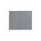 Cambridge Radiance 24 in. W x 12 in. D x 30 in. H Ready to Assemble Slab Wall Kitchen Cabinet in Matte Grey SA-W2430-MG-KIT - alternate 1