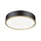Z-Lite Bradley 1 Light Flush Mount, Matte Black and Modern Gold, 20.25 In W 1018F20-MB-MGLD-LED - alternate 5