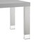 Homeroots 95" Light Gray and Silver Wood and Stainless Steel Dining Table 534369 - alternate 7