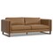 Homeroots 83" Brown Leather Sofa 641134 - alternate 5