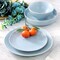 Elama Emilia 16 Piece Double Bowl Stoneware Dinnerware Set in Light Blue ELM-EMILIA-LB - alternate 4