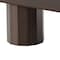 Homeroots 86" Walnut Solid Wood Double Pedestal Base Oval Dining Table 720697 - alternate 4