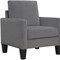 Homeroots 32" Gray and Black Upholstered Arm Chair 526459 - alternate 7