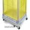 Azar Displays Four-Sided Pegboard Tower Floor Display, Rotating Wheeled Base, 16 in W x 67 in H, Yellow 700407-YEL - alternate 6