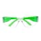 Bison Life Safety Glasses, Anti-Scratch, Clear Lens Green Temple Lens, Frameless BLSH-ESCR-CLLCT-SG8GR-12 - alternate 1