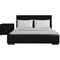 Homeroots Two Piece Black Upholstered Solid and Manufactured Wood Bedroom Set 569364 - alternate 5