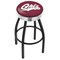 Holland Bar Stool Co 30" Blk Wrinkle Montana Swivel Bar Stool, Chrome Ring L8B3C30MontUn - alternate 1