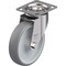 Blickle Swivel Plate Caster, TPR, 6-5/16", 440 lb. LEX-TPA 160G-14 - alternate 1