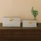 Vintiquewise Set of 2 Decorative Wooden Storage Boxes with Gold Accent for Keys, Jewelry, Makeup, & Extras, White QI004862.WT - alternate 6
