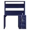 Homeroots 47" Blue Iron Writing Desk 491386 - alternate 3