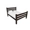 Homeroots Brown Solid Wood Queen Bed Frame 548168 - alternate 1