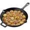 Bakkenmaster Bakken 15.5 in Pre-Seasoned Cast Iron Skillet with Glass Lid & Silicone Handle, Oven Safe BAKCAST222 - alternate 6