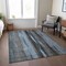 Homeroots 3' X 5' Blue Gray And Charcoal Botanical Leaves Washable Indoor Outdoor Area Rug 581936 - alternate 8