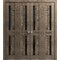 Sartodoors Sliding Closet Double Bi-fold Doors Oak Solid Core Modern Interior VEREGIO7588DBF-AKA-96 x 84 (4* 24x84) - alternate 1