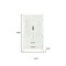 Homeroots 27in White Wood Accent Cabinet With Two Doors And Two Drawers 716324 - alternate 5
