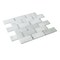 Apollo Tile 12x13 Bianco Carrara, Bardiglio Nuvolato Marble Subway Floor and Wall Tile 5.28 sqft/case, 5PK APLDC88R01A - alternate 13