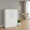 Homeroots 34in Light Oak and White Pantry Cabinet 473313 - alternate 4