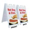 Signmission Hot Dog & Fries, A-Frame & 2 Decals Installed, Heavy-Duty Plastic Frame SBHD-D-2436-Hot Dog & Fries - alternate 5