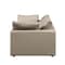 Homeroots 86in Cream and Brown Cotton Blend Loveseat 720472 - alternate 8