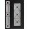 Vdomdoors Aluminum Door Iron 1655 Black Entry Steel Metal Classic Painted 50 x 80 (36+14 x 80)-Right Inswing IRON1655EXD-BLK-W36+14xH80-RH-I - alternate 5