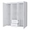 Homeroots 59" White Two Drawer Combo Dresser 552265 - alternate 12