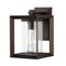 Jonathan Y Vaughn 7.25" 1-Light Iron/Glass Modern Rustic Cube LED Outdoor Sconce, Oil Rubbed Bronze, 2PK JYL7607A-SET2 - alternate 7